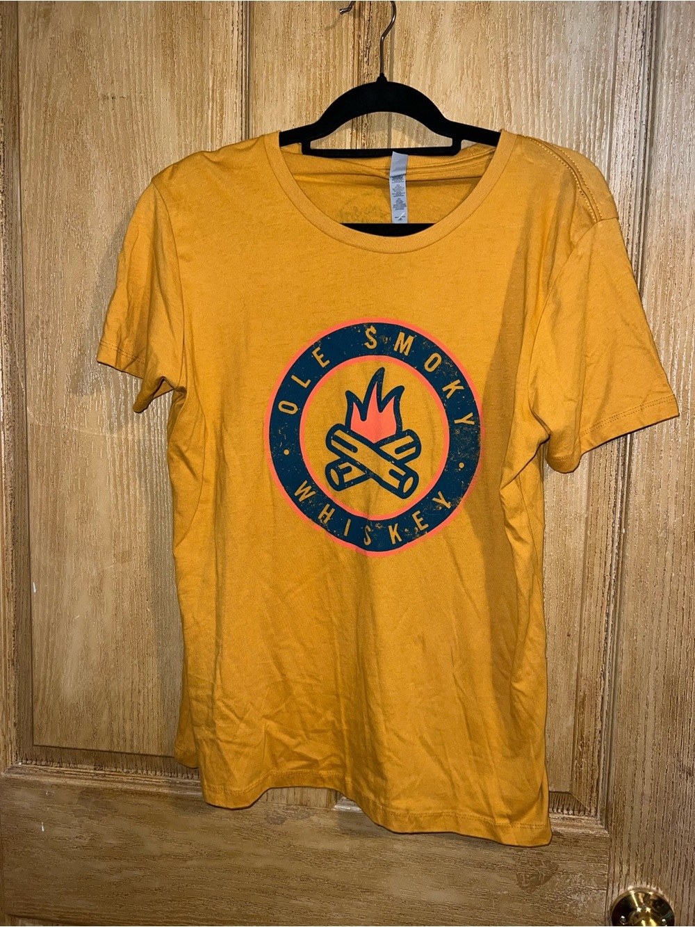 Ole Smoky Whiskey Graphic Tee - Mustard Yellow Womens XXL